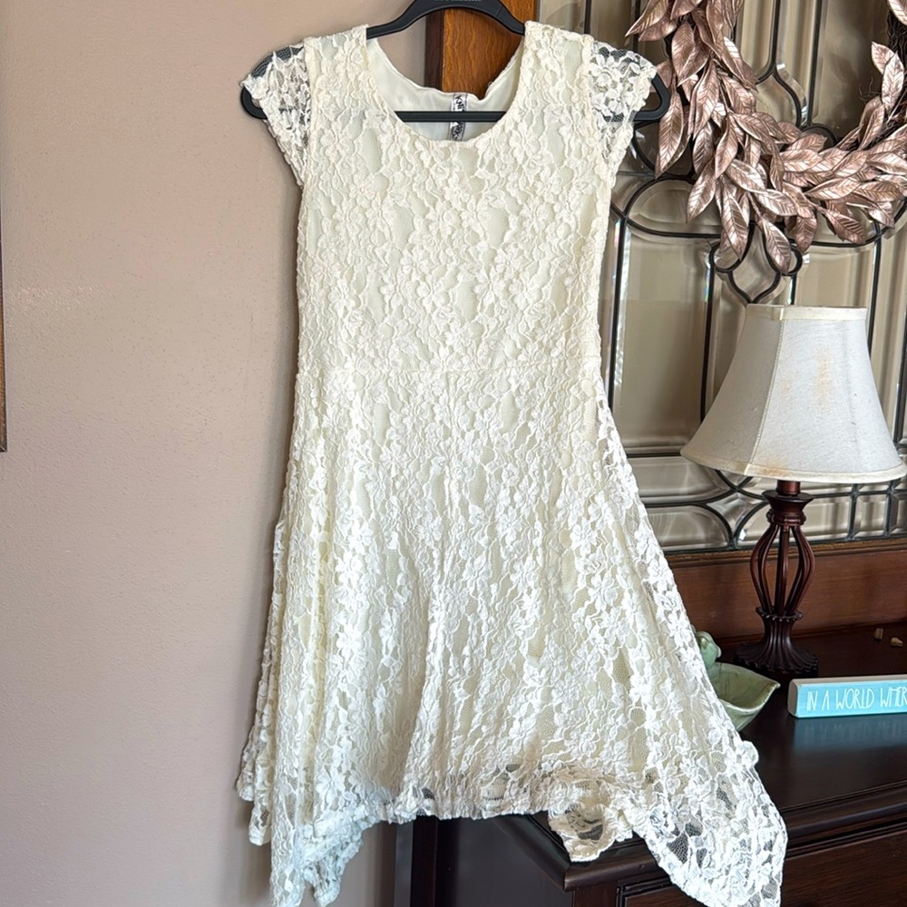 Lace dress.